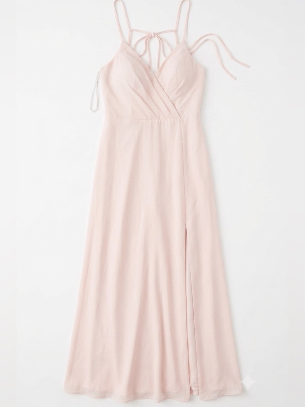Azazie Bridesmaid Dress Light Pink Maxi Wedding Size C